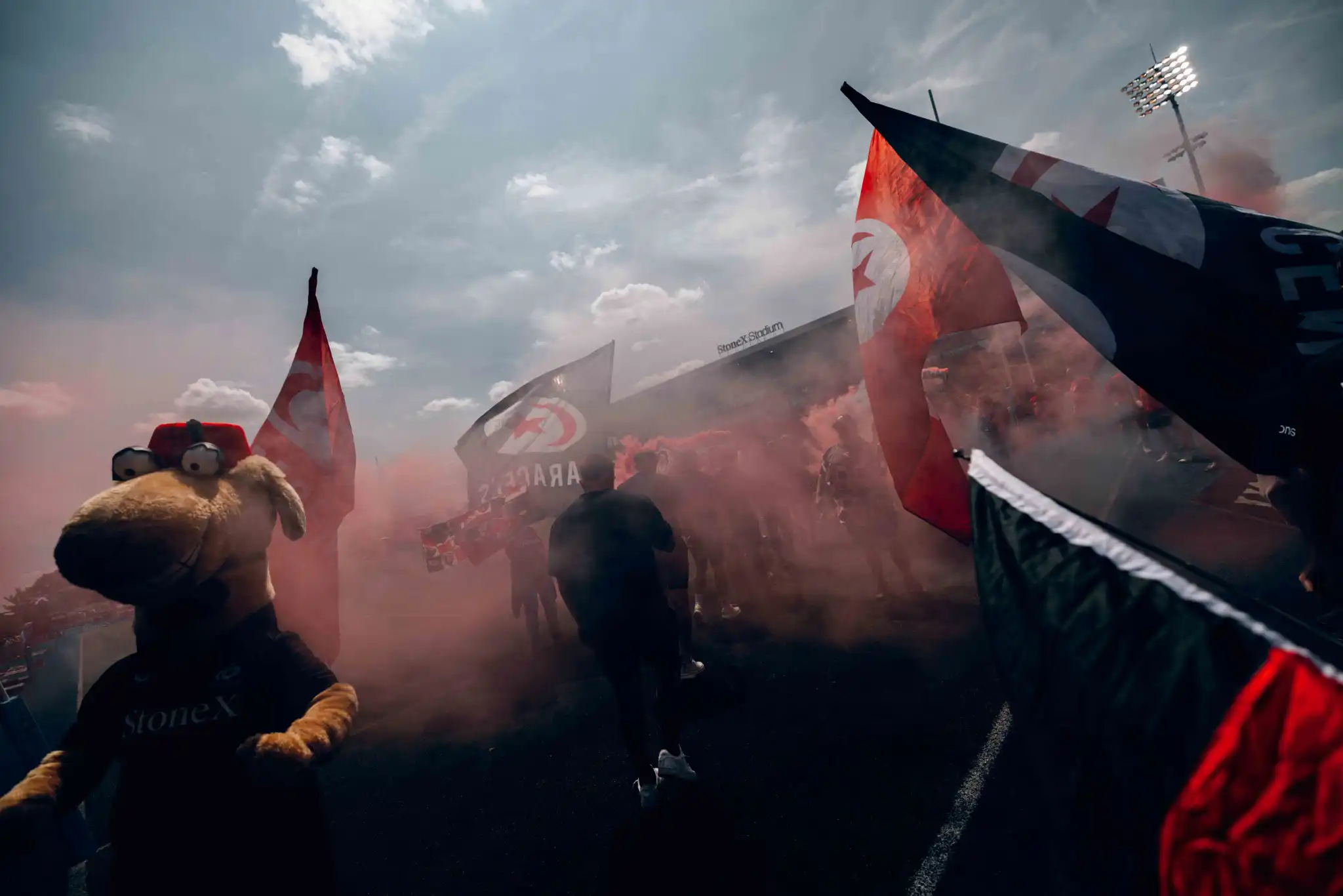 Saracens supporters at StoneX Stadium