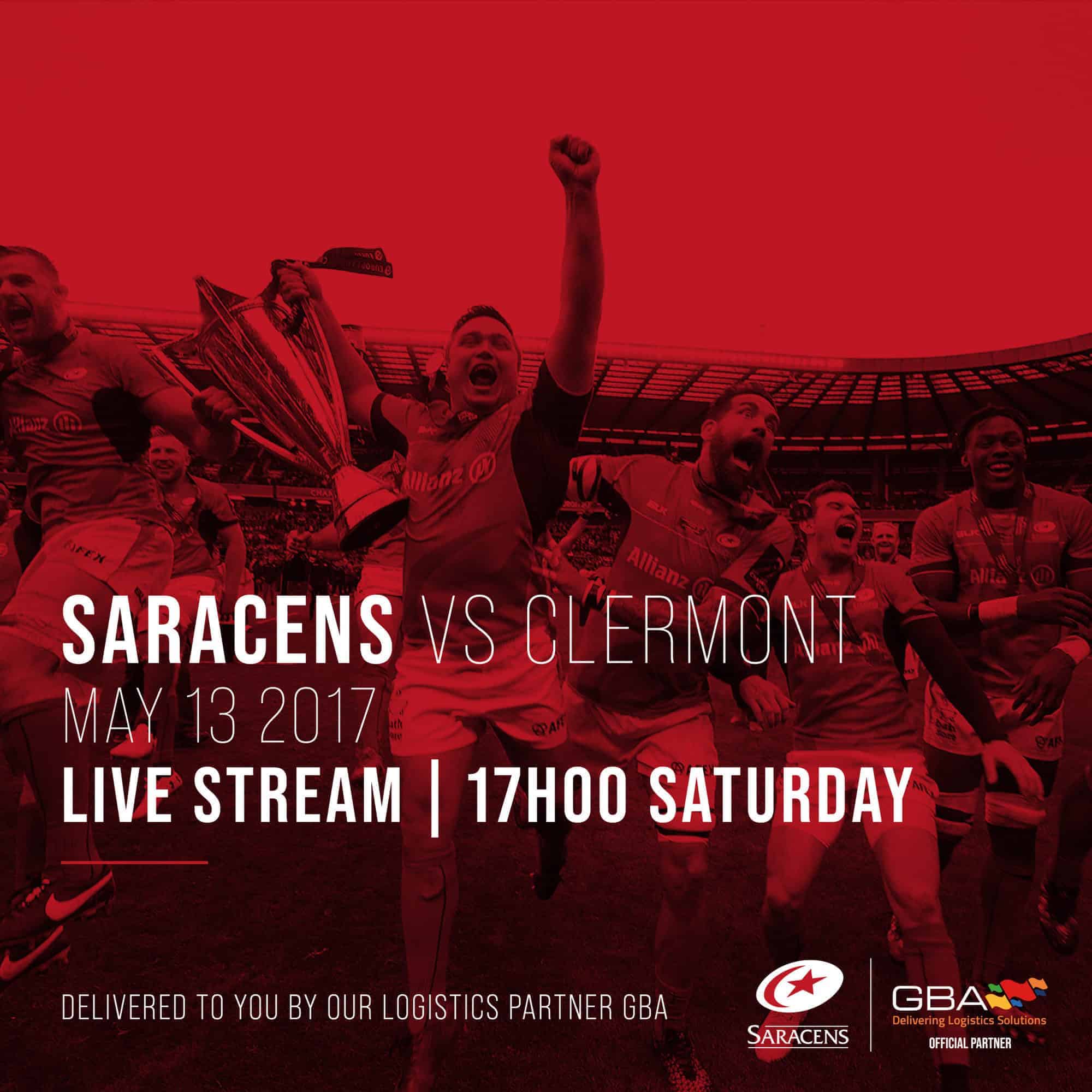 Live Stream Saracens vs Clermont Auvergne, May 2017