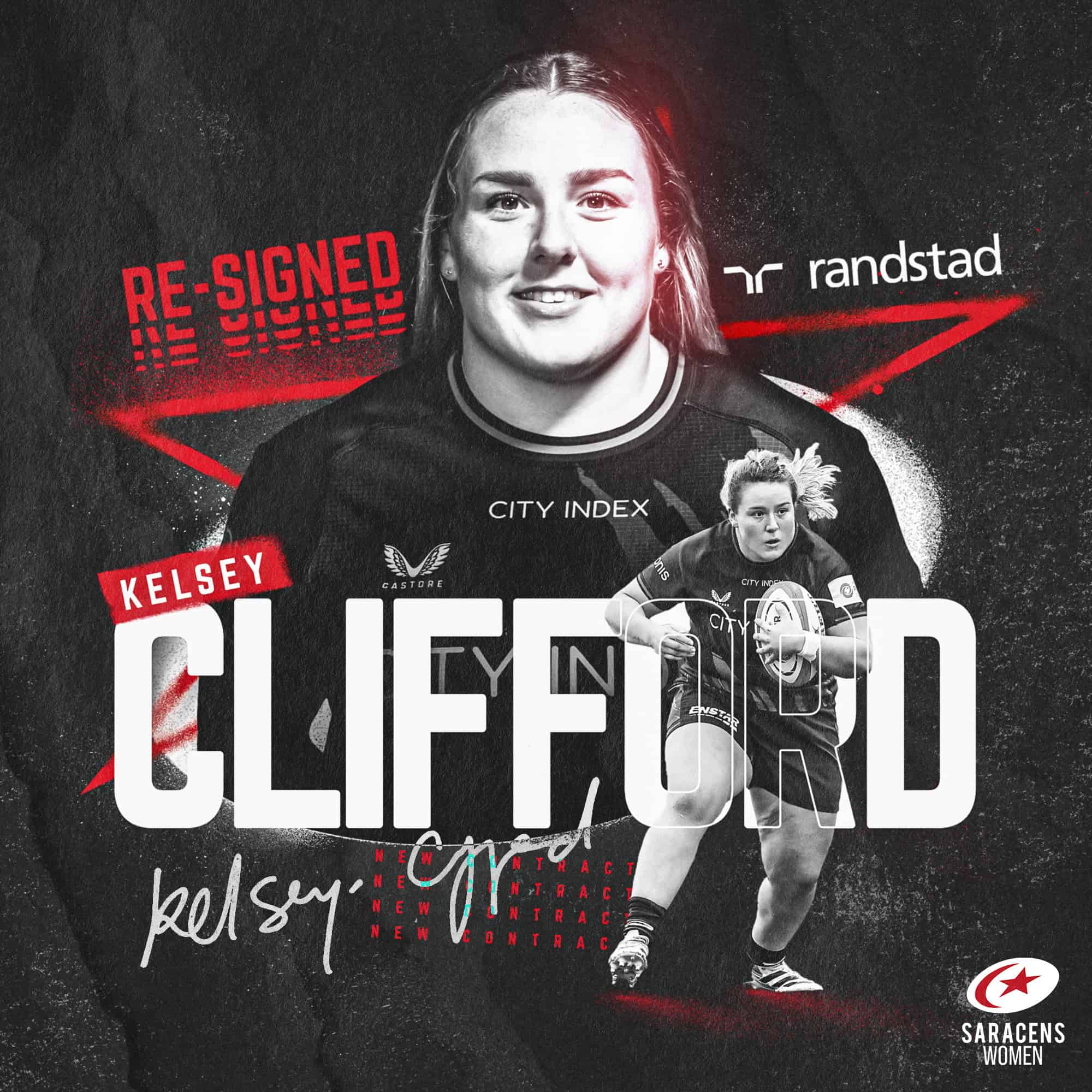 Kelsey Clifford signs new Sarries deal