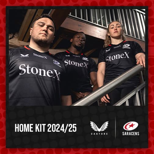 Saracens 000 Kit Launches Home 24 25 Additionals Website Advert Square 504 X 504