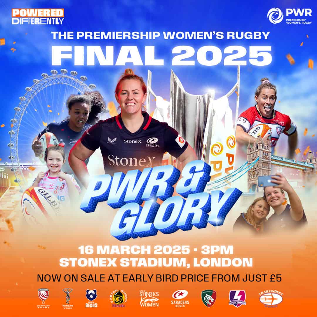 Premiership Women's Rugby final tickets now on sale