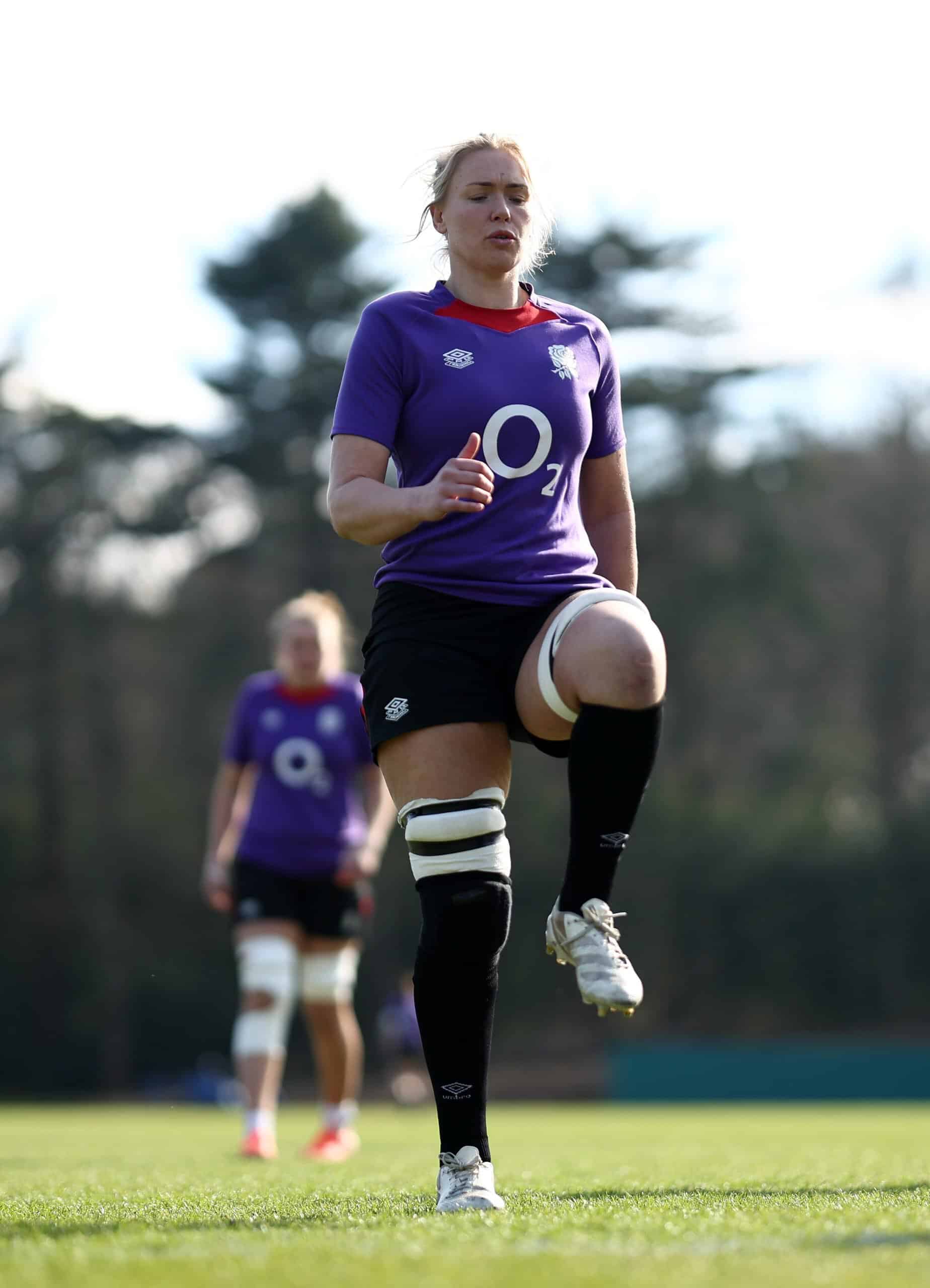 England red roses training session