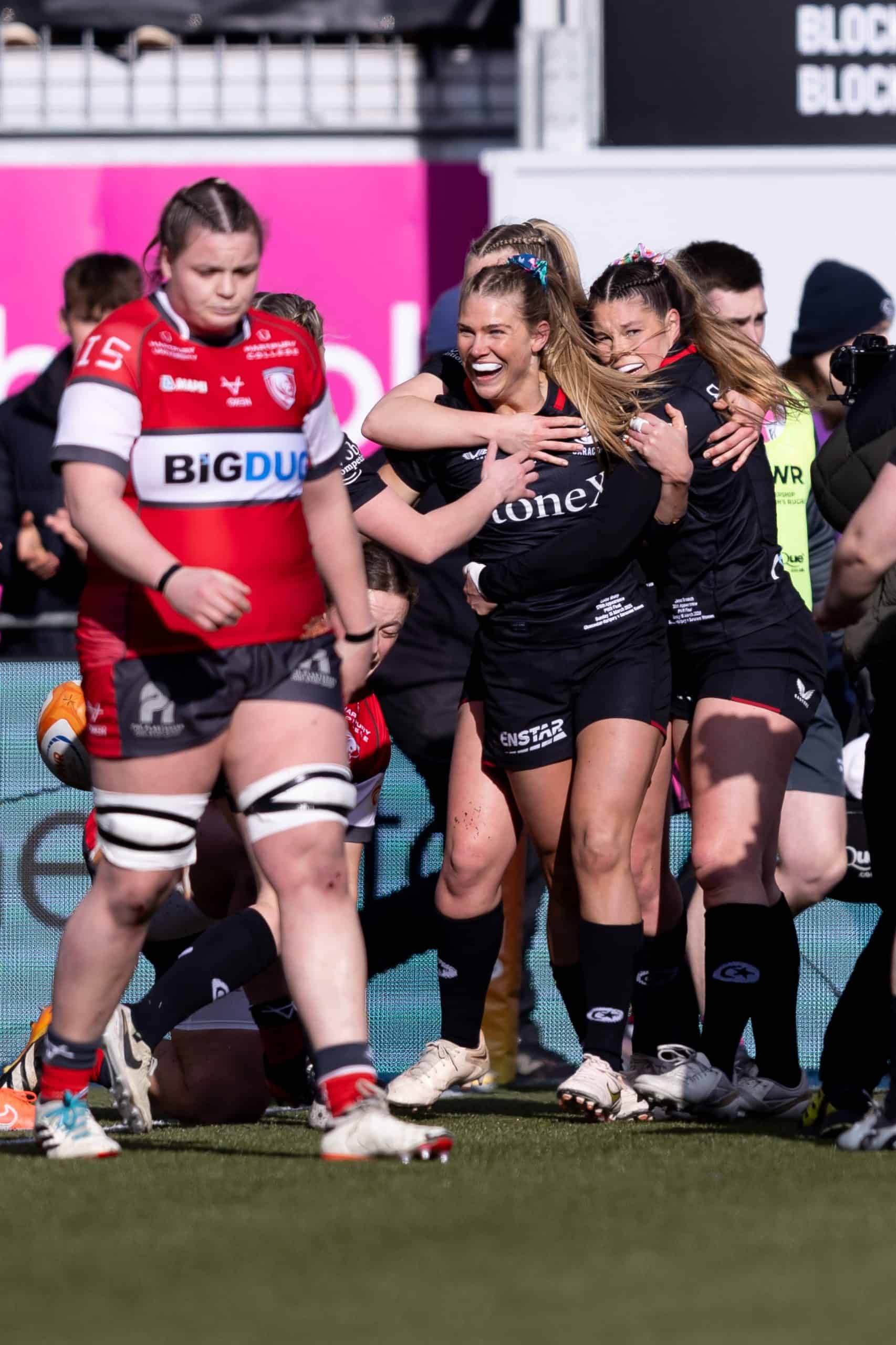 Saracens women v gloucester hartpury women premiership women's rugby