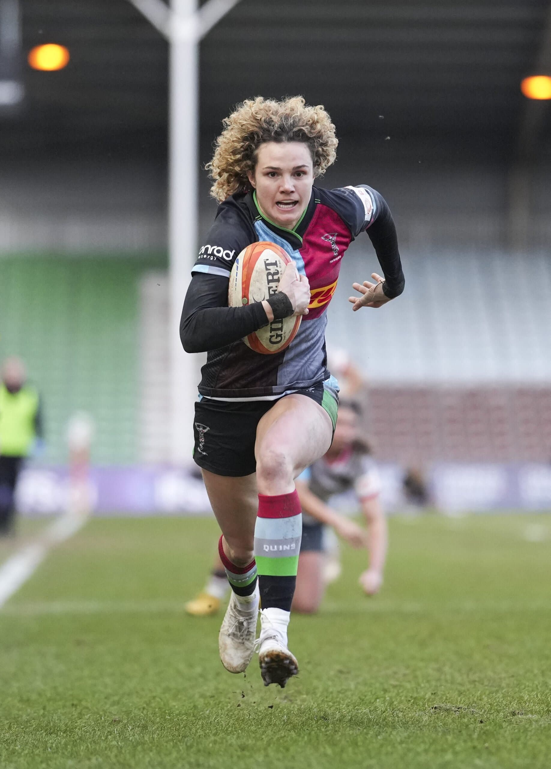 Harlequins women v saracens women, premiership women's rugby, rugby, the stoop, london, uk 25 jan 2025