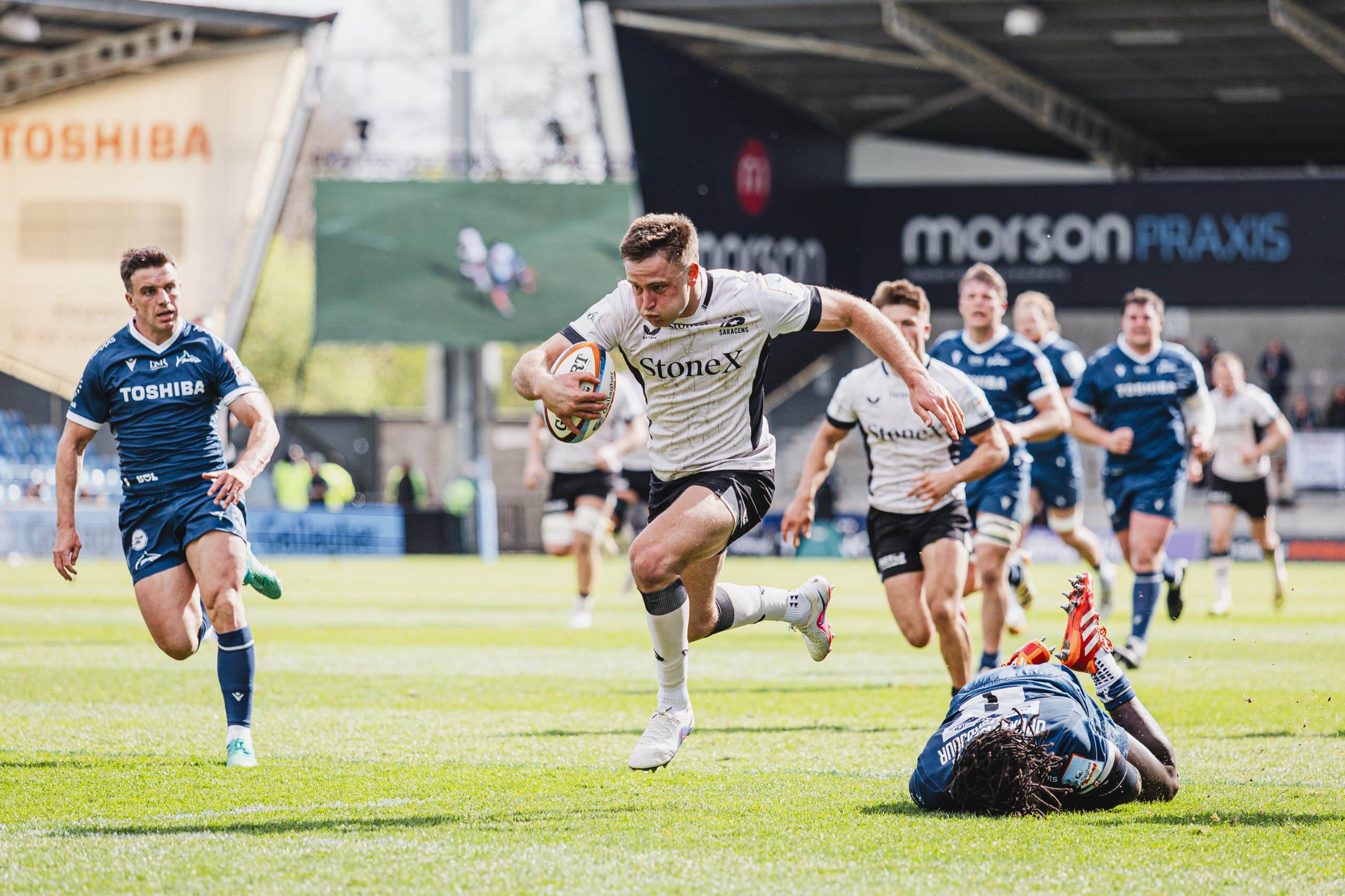 Sale Sharks v Saracens Premiership Rugby 2026 Photo: Juan Gasparini