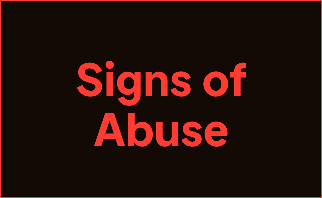 Signs of Abuse website